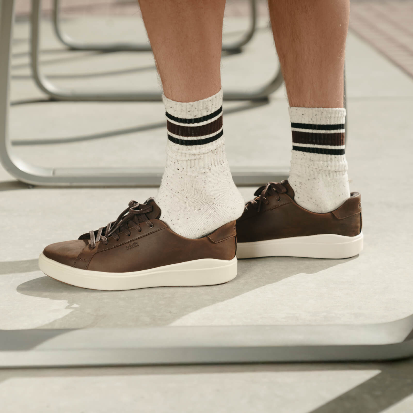 Dark Olive and Mole Hands-Free Shoes